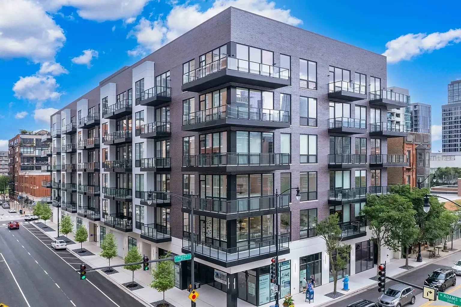 812 W. Adams brick and steel architecture