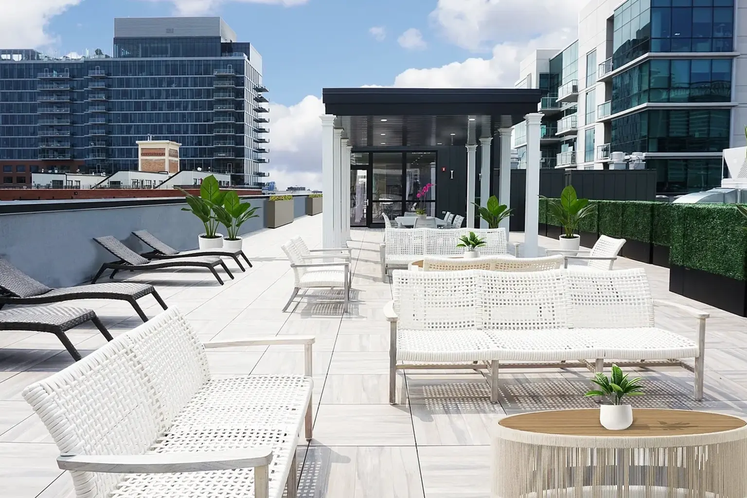 812 W. Adams rooftop grilling stations